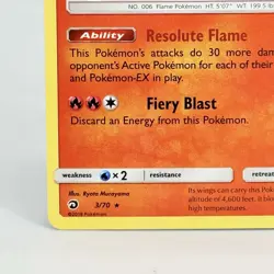 Pokemon 2017 Holo Charizard 3/70 Rare Dragon Majesty Holofoil Card NM - Image 5