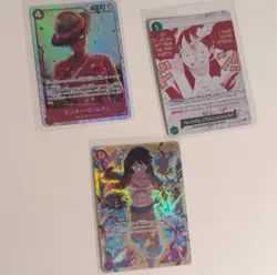 OP TCG Luffy Op09-119 JP, OP12-015 JP, and OP13-040 En& 6 Don Cards Mixed Lot - Image 1