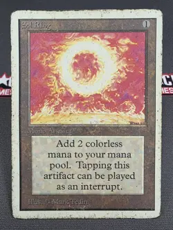 MTG Sol Ring- DAMAGED -Unlimited Edition Magic the Gathering Card # 270 - Image 1