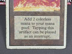 MTG Sol Ring- DAMAGED -Unlimited Edition Magic the Gathering Card # 270 - Image 4