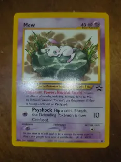 Pokemon Mew Card 47 Promo Black Star Wizards of the Coast Near Mint - Image 1
