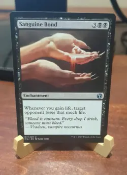 MTG: Sanguine Bond Uncommon #107, NM 2017 Iconic Masters Black Enchantment Card! - Image 1