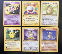 Pokemon 1st Edition Jungle Card Lot Rare Non-Holo Pikachu Electrode Error Mime - Image 1