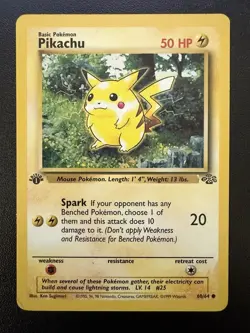 Pokemon 1st Edition Jungle Card Lot Rare Non-Holo Pikachu Electrode Error Mime - Image 3