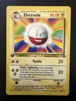 Pokemon 1st Edition Jungle Card Lot Rare Non-Holo Pikachu Electrode Error Mime - Image 5