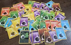 Vintage Pokemon TCG WoTC Mixed Energy Lot - HP/LP ~67 Cards - Image 1