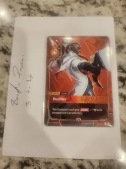 Riftbound METAL Card – Lucian Purifier - Vegas Prize Wall Exclusive - Image 1