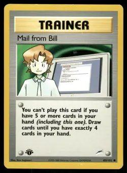 Pokemon Cards Mail from Bill 105/105 1st Edition Neo Destiny WOTC Common LP - Image 1