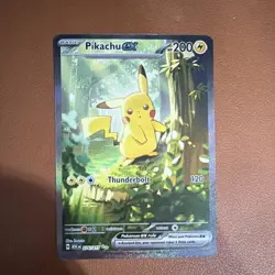 Pokemon Pikachu EX 276/217 Holo Rare Basic HP 200 Pokemon TCG Card Stock - Image 1