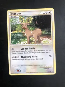 Stantler 64/95 HGSS Unleashed Pokemon Card NM - Image 1