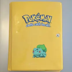 Pokemon Yellow Binder Bulbasaur Plastic Album for Pokemon TCG Cards - Image 1