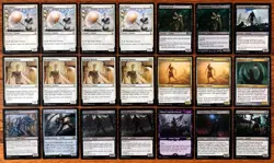 MTG Custom 60-Card Deck - Black & White ZOMBIES - Aggro Graveyard Recursion - Image 1