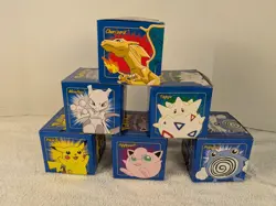 Pokemon Sealed 23k Burger King Gold Plated Trading Card Set Blue Lot Of 6 - Image 1