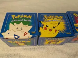 Pokemon Sealed 23k Burger King Gold Plated Trading Card Set Blue Lot Of 6 - Image 3