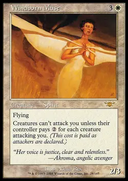 MTG Magic the Gathering Windborn Muse (28/145) Legions MP - Image 1