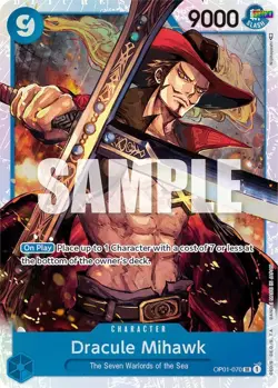 Dracule Mihawk [OP01 - OP01-070] - NM [Foil] TCG One Piece - Image 1
