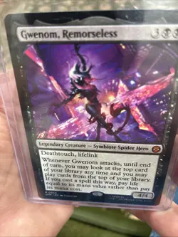 Gwenom, Remorseless SPM 0056 Mythic Magic the Gathering Marvel's Spider-Man - Image 1