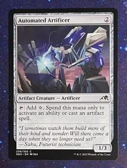 MTG, Automated Artificer, Kamigawa: Neon Dynasty 239/302 Regular Common - Image 1
