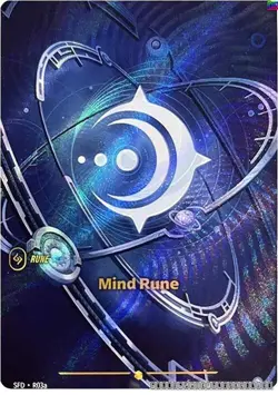 Mind Rune (Alternate Art) [SFD - R03a] - NM [Foil] TCG Riftbound - Image 1