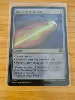 MTG Null Elemental Blast (FOIL) 0012 Modern Horizons 3 M/NM Free UK P&P - Image 1