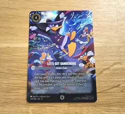 Lorcana Winterspell Let’s Get Dangerous Enchanted Darkwing Duck 240/204 Card - Image 1