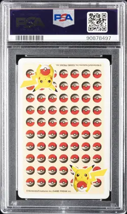 1998 POKEMON STADIUM YELLOW VERSION PLAYING CARDS JACK OF CLUBS GEODUDE PSA 10 - Image 2