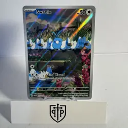 Pokemon TCG - Swablu 213/182 Paradox Rift - Illustration Rare Holo - NM - Image 1
