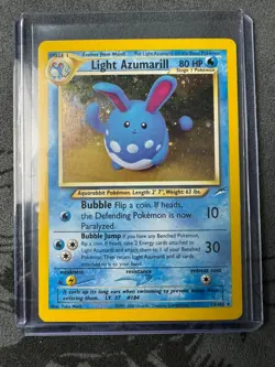 2002 Pokemon Neo Destiny Light Azumarill 13/105 Holo Rare LP/MP - Vintage WOTC - Image 1