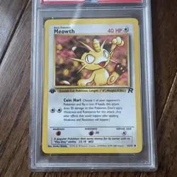 2000 Pokemon 1st Edition Team Rocket # 62 Meowth PSA 9 Card MINT Trusted Seller! - Image 3
