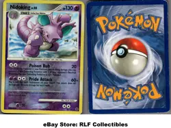 2007 Pokemon, D&P Secret Wonders, #34/132 Nidoking Lv. 55, Reverse Holo Rare - Image 1