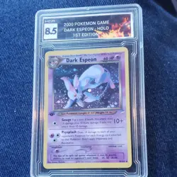 Pokemon TCG Dark Espeon 1st Edition Holo Neo Destiny 4/105 HGA Graded 8.5 - Image 1