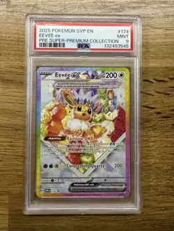 Pokemon Prismatic Evolutions SPC Eevee EX SVP 174 Promo PSA 9 - Image 1