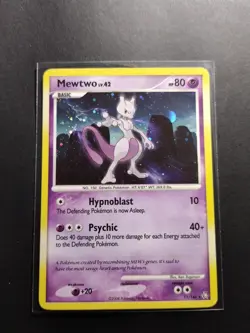 Pokemon Mewtwo TCG Reverse Holo Rare Card 11/146 Legends Awakened - Image 1