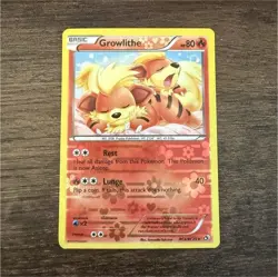 Pokemon Growlithe Holo Uncommon Legendary Treasures RC4/RC25 - Image 1