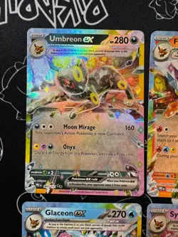 Pokemon TCG Prismatic Evolutions All 9 Eeveelutions Double Rare EX Bundle - Image 2