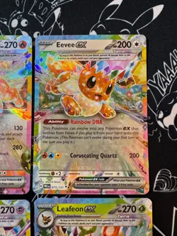 Pokemon TCG Prismatic Evolutions All 9 Eeveelutions Double Rare EX Bundle - Image 4