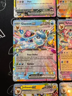 Pokemon TCG Prismatic Evolutions All 9 Eeveelutions Double Rare EX Bundle - Image 5