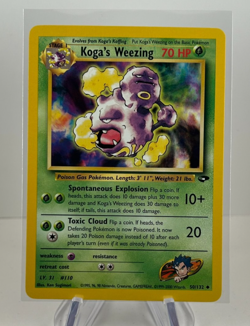 Pokemon TCG Koga's Weezing Gym Challenge 50/132 Unlimited Uncommon NM - Image 1