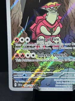 Pokemon Turtonator 146/142 Stellar Crown Illustration Rare Full Art Near Mint - Image 5