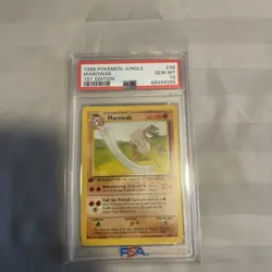 1999 Pokemon Jungle 1st Edition Marowak #39 PSA 10 - Image 3