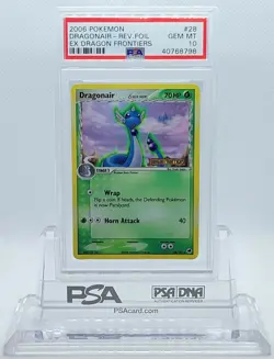 POKEMON EX DRAGON FRONTIERS DRAGONAIR #28 REVERSE FOIL GEM MINT #40768798 POP 8 - Image 1