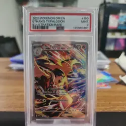 2025 POKEMON DRI EN-DESTINED RIVALS ILLUSTRATION RARE ETHAN'S TYPHLOSION PSA 9 - Image 1