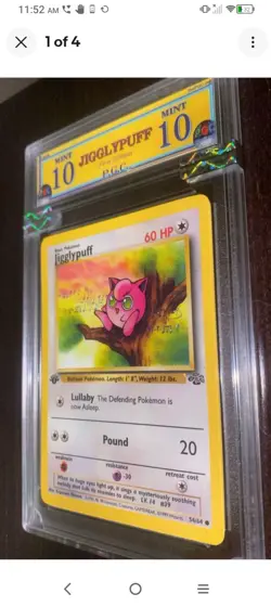 Jigglypuff 54/64 1st Edition GRADED 10 MINT PGC Pokemon specimen from 1999 - Image 1