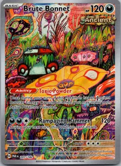 Brute Bonnet 207/182 - SV04: Paradox Rift Illustration Rare Pokemon TCG NM - Image 1
