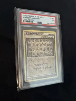 2010 POKEMON HEARTGOLD & SOULSILVER UNLEASHED #TWO ALPH LITHOGRAPH PSA 7 - Image 3