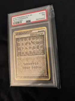 2010 POKEMON HEARTGOLD & SOULSILVER UNLEASHED #TWO ALPH LITHOGRAPH PSA 7 - Image 4