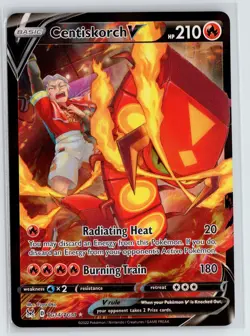 Pokemon SWSH11: Lost Origin Trainer Gallery #TG14/TG30 Centiskorch V NM - Image 1