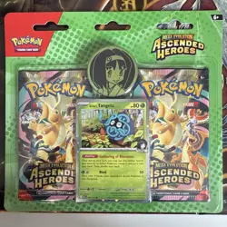 Pokemon TCG Ascended Heroes Erika's Tangela 2pk Blister Mega Evolution - Image 1
