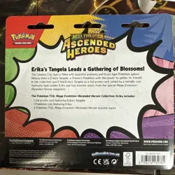 Pokemon TCG Ascended Heroes Erika's Tangela 2pk Blister Mega Evolution - Image 2