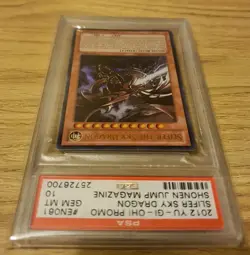 Yugioh Slifer the Sky Dragon JUMP-EN061 PSA 10 Ultra Rare - Image 3